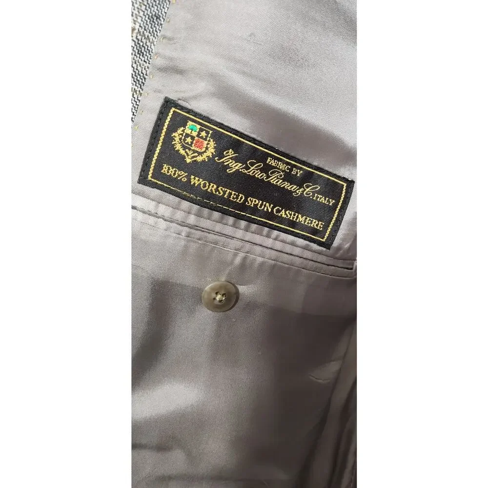 Hart Schaffner Marx Coat Loro Piana 100% Worsted Cashmere 50R See‎ Pics READ!